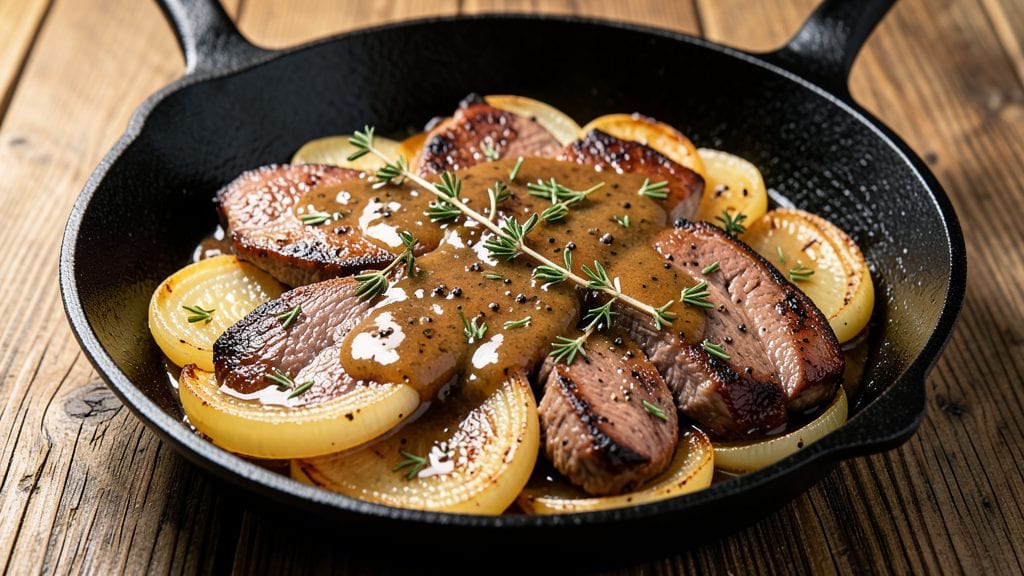 Baked Liver and Onions With Gravy Recipe: Rich Pan Sauce Transforms Simple Ingredients