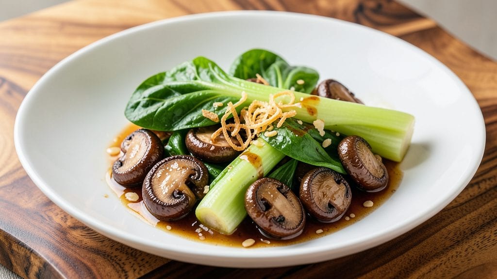 Bok Choy and Mushrooms in Oyster Sauce: Umami-Packed Stir-Fry in 20 Minutes
