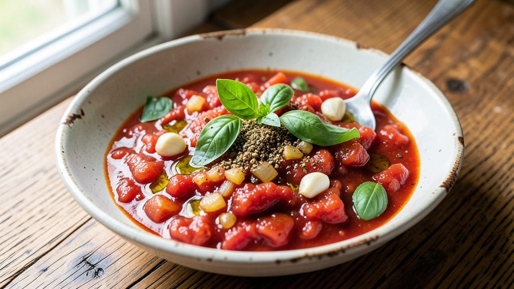 Canned Tomato Sauce Recipe: Pantry Staples Simmered to Bold, Balanced Flavor