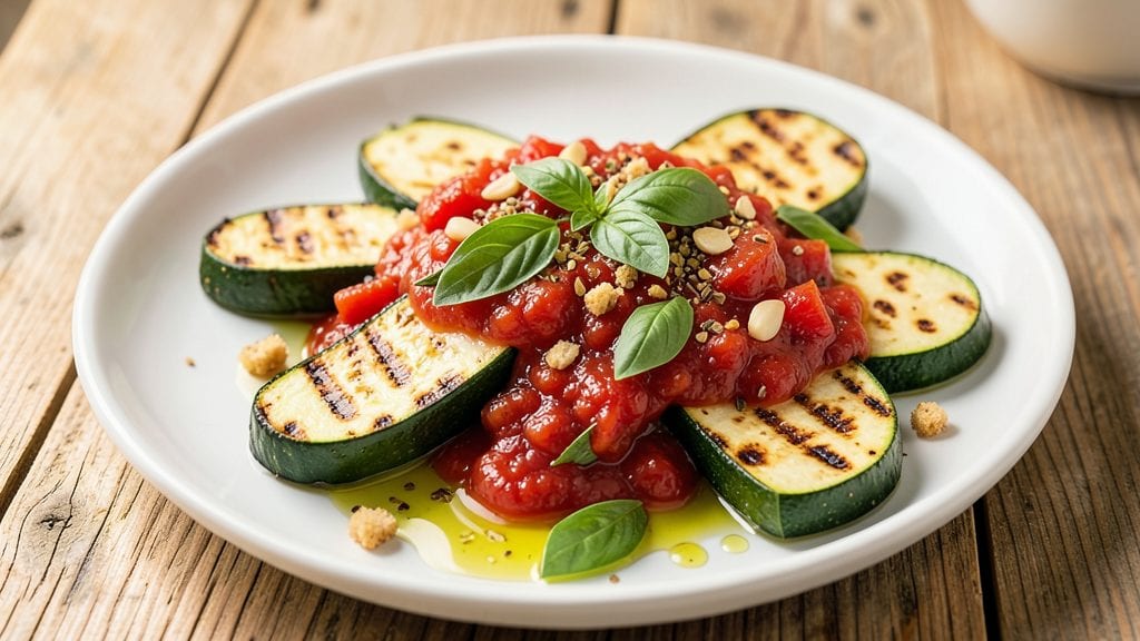 Zucchini with Italian-Style Tomato Sauce Recipe: One-Pan Roasted Harmony with Fresh Basil